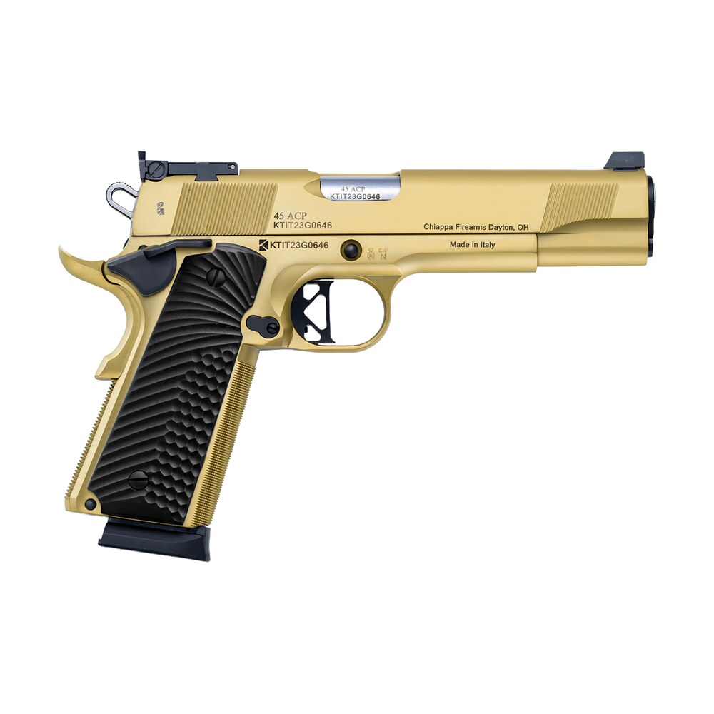 charles daly 440182 1911 empire grade full size frame 45 acp 8+1 5" stainless steel barrel, nebula pvd serrated steel slide, steel w/beavertail frame, black g10 grip Charles Daly 440182 1911 Empire Grade Full Size Frame 45 ACP 8+1 5" Stainless Steel Sports South item 164995