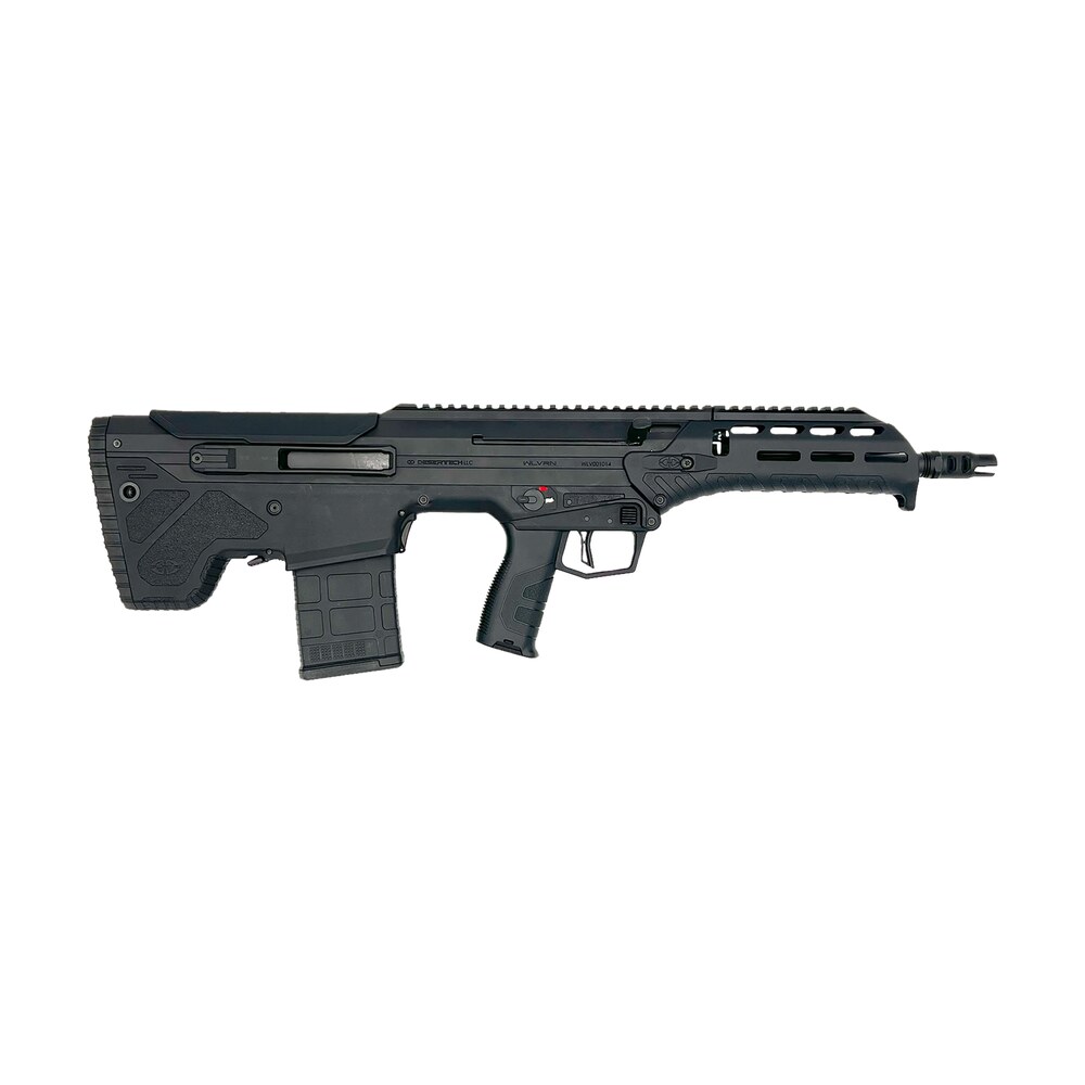desert tech wlvrfa1620b wlvrn 308 win/7.62 nato 20+1 16" black steel threaded barrel, black hard coat anodized picatinny rail aluminum receiver, m lok handguard, black polymer chassis, ambidextrous Desert Tech WLVRFA1620B WLVRN 308 Win/7.62 NATO 20+1 16" Black Steel Threaded Sports South item 165266
