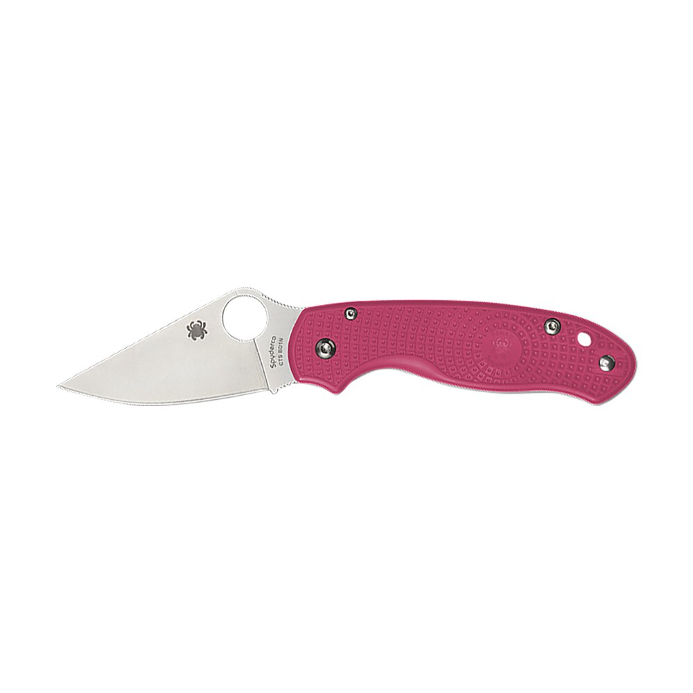 spyderco c223pn para 3 lightweight breast cancer edc 2.93" folding plain satin cts bd1n ss blade, pink textured frn handle Spyderco C223PN Para 3 Lightweight Breast Cancer EDC 2.93" Folding Plain Satin CTS BD1N SS Sports South item 165429
