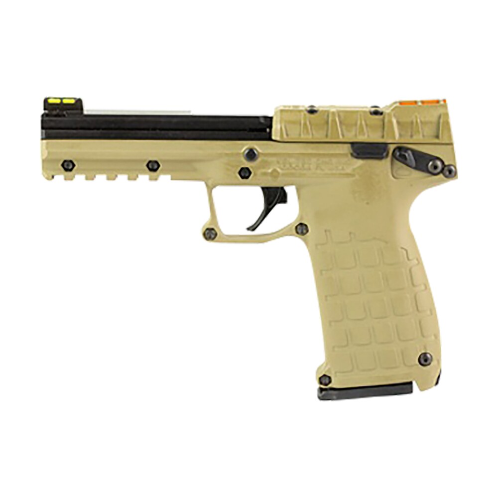 kel tec pmr30tan10 pmr30 22 wmr 10+1 4.30" black fluted steel barrel, black/tan serrated slide, tan polymer frame w/picatinny rail, tan textured polymer grip Kel-Tec PMR30TAN10 PMR30 22 WMR 10+1 4.30" Black Fluted Steel Sports South item 165431