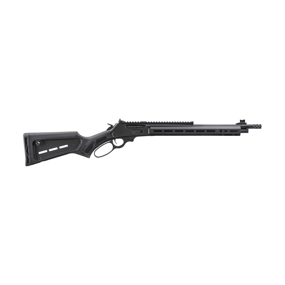 marlin 70902 336 dark 30 30 win 5+1 16.17" graphite black cerakote steel threaded barrel, graphite black cerakote picatinny rail steel receiver, m lok handguard, black polymer adjustable stock Marlin 70902 336 Dark 30-30 Win 5+1 16.17" Graphite Black Cerakote Steel Threaded Sports South item 165623
