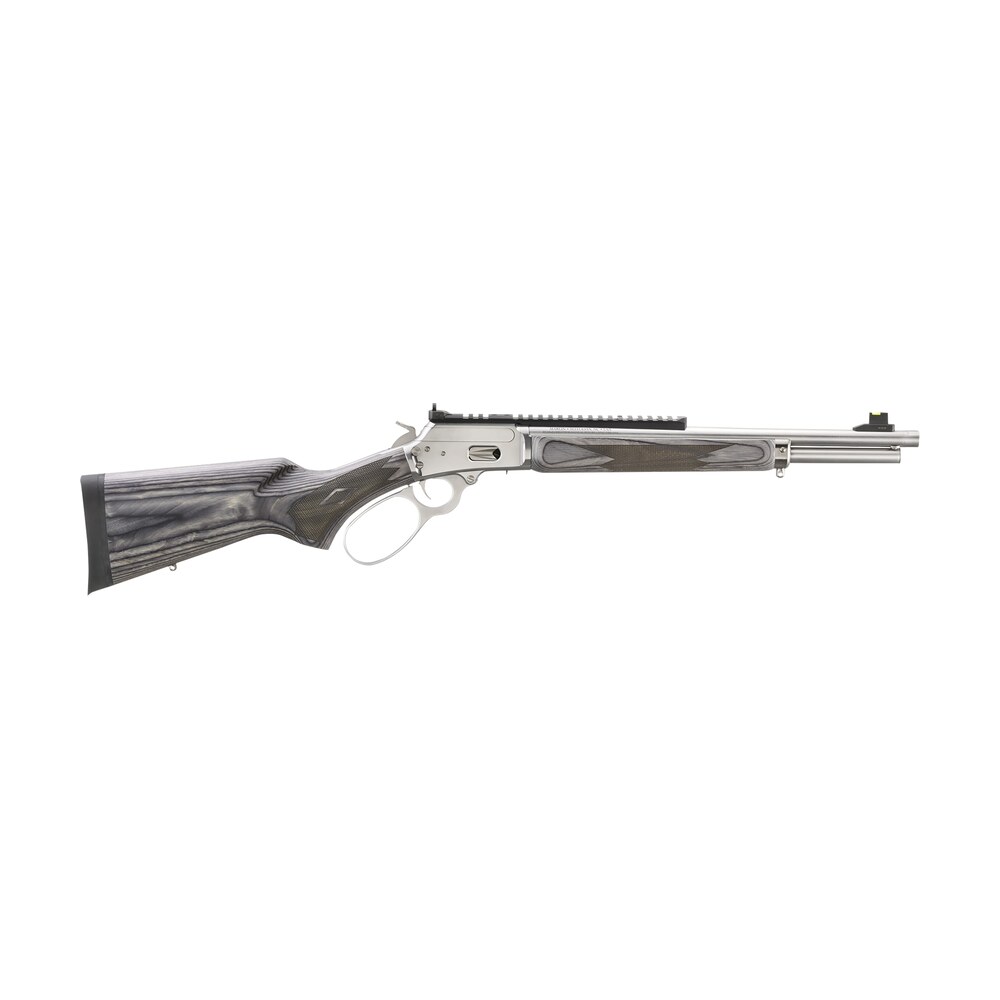 marlin 70433 1894 sbl 357 mag 8+1 16.10" stainless polished threaded barrel& picatinny rail receiver, fixed gray laminate stock Marlin 70433 1894 SBL 357 Mag 8+1 16.10" Stainless Polished Threaded Barrel& Picatinny Rail Sports South item 165724