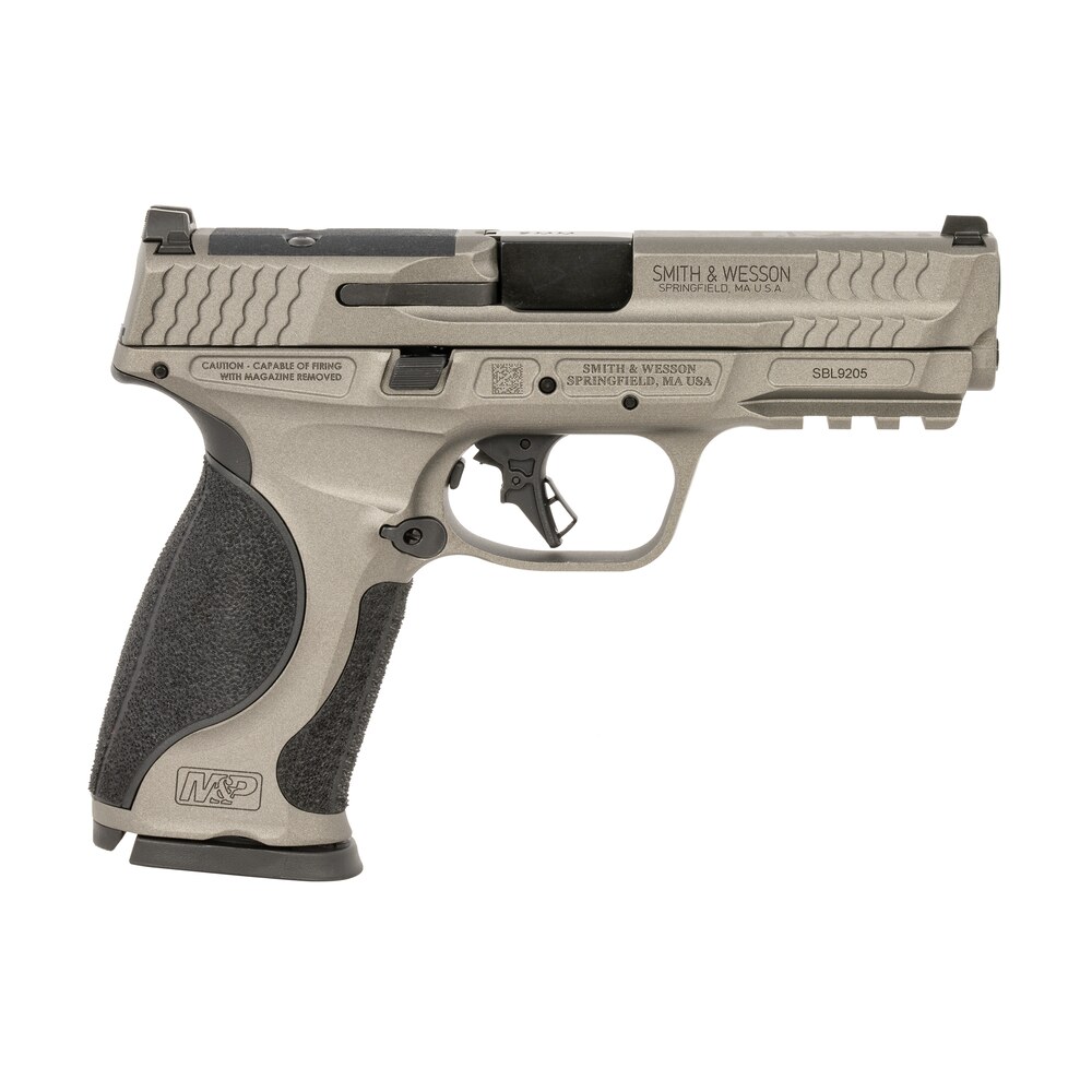 smith & wesson 14161 m&p m2.0 full size frame 9mm luger 10+1 4.63" black steel barrel, gray optic cut/serrated steel slide, gray aluminum frame w/picatinny rail, black polymer grip Smith & Wesson 14161 M&P M2.0 Full Size Frame 9mm Luger 10+1 4.63" Black Steel Sports South item 165779