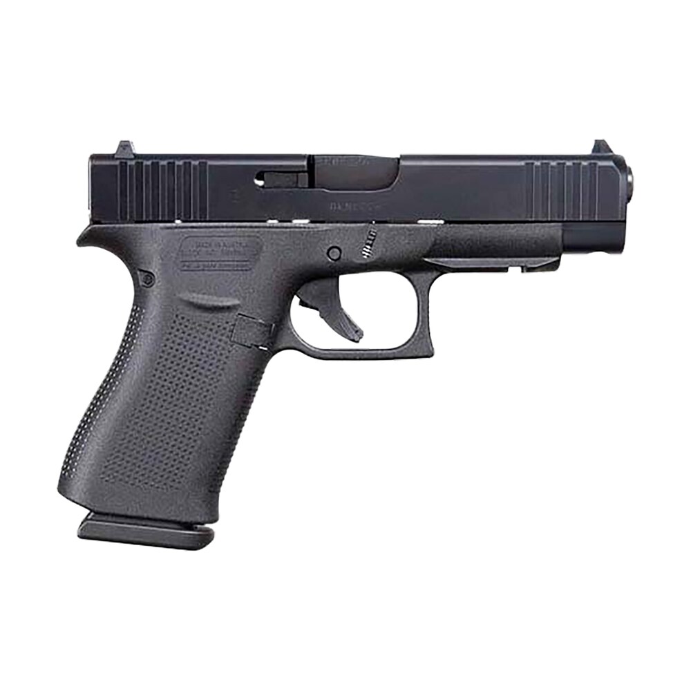 glock ua4850201fr g48 gen5 slim compact 9mm luger 10+1 4.17" black steel barrel black, ndlc front rail/serrated slide, black polymer frame w/beavertail, black textured polymer grips, usa made Glock UA4850201FR G48 Gen5 Slim Compact 9mm Luger 10+1 4.17" Black Steel Barrel Black, nDLC Sports South item 166026