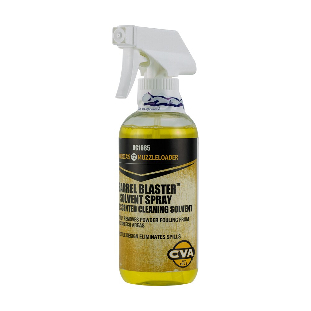 cva ac1685 barrel blaster solvent against black powder fouling 12 oz trigger spray CVA AC1685 Barrel Blaster Solvent Against Black Powder Fouling 12 oz Trigger Spray Sports South item 16618