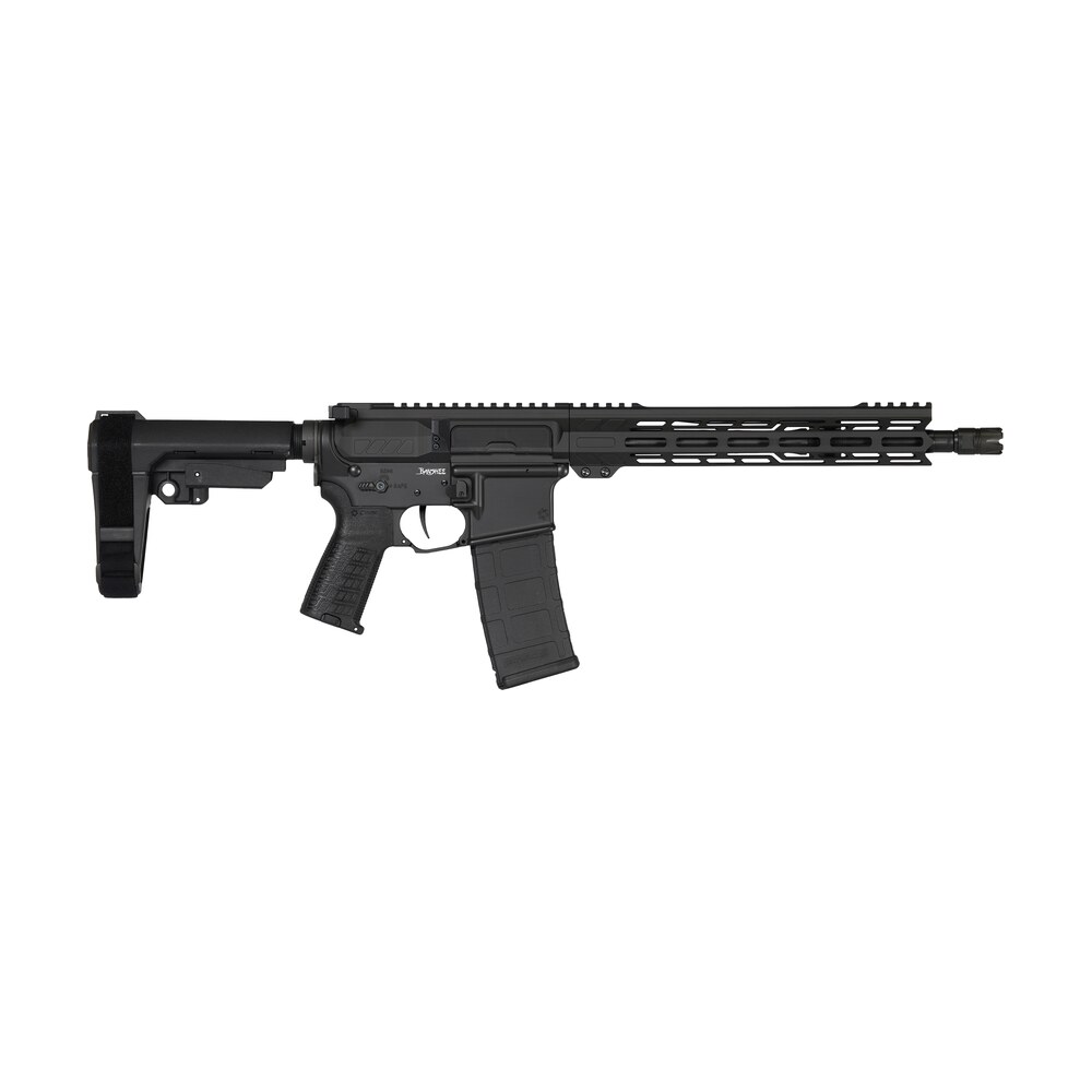 cmmg 55ac20aab banshee mk4 5.56x45mm 30+1 12.50" black nitride medium taper threaded barrel, eml 11" m lok handguards, black armor cerakote aluminum picatinny rail receiver, cmmg zeroed grips CMMG 55AC20AAB Banshee MK4 5.56x45mm 30+1 12.50" Black Nitride Medium Taper Threaded Sports South item 166424