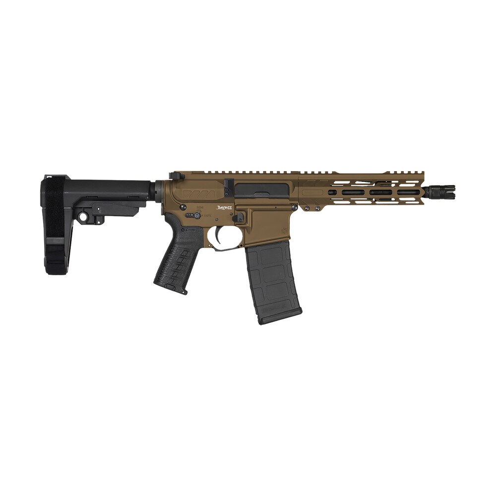 cmmg 30af20amb banshee mk4 300 blackout 30+1 8" black nitride medium taper threaded barrel, eml 7" m lok handguards, midnight bronze cerakote aluminum picatinny rail receiver, cmmg zeroed grips CMMG 30AF20AMB Banshee MK4 300 Blackout 30+1 8" Black Nitride Medium Taper Threaded Sports South item 166500