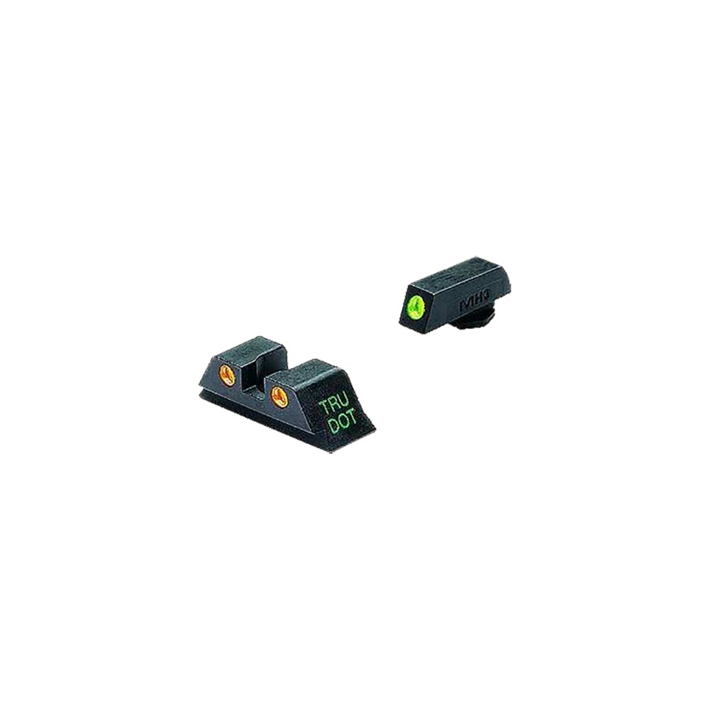 meprolight usa 102223301 tru dot sight set green tritium front/orange tritium rear, compatible w/glock 10mm/45 acp Meprolight USA 102223301 Tru-Dot Sight Set Green Tritium Front/Orange Tritium Rear, Compatible Sports South item 16659