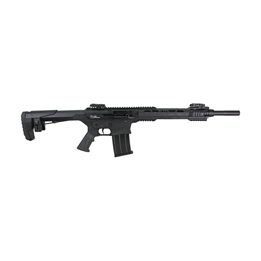 iver johnson arms stryker1 stryker 1 12 gauge semi auto 5+1 20" black steel barrel, black picatinny rail receiver, adj cheekrest black synthetic stock Iver Johnson Arms STRYKER1 Stryker 1 12 Gauge Semi-Auto 5+1 20" Black Steel Sports South item 166671