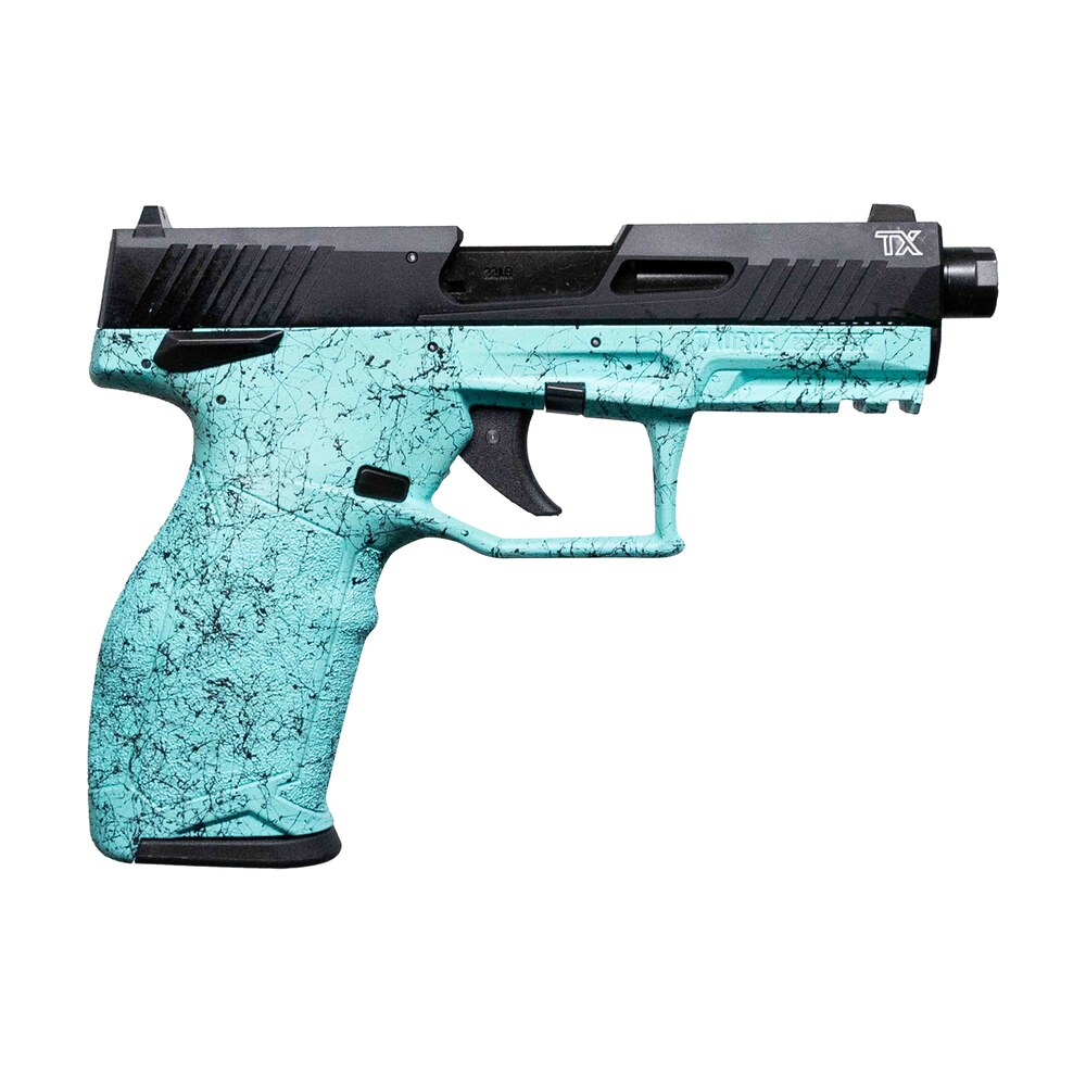 taurus 12tx22141sp4 tx22 gen 2 full size frame 22 lr 16+1/22+1 4.10" threaded barrel, serrated slide, polymer frame w/picatinny rail, right hand Taurus 12TX22141SP4 TX22 Gen 2 Full Size Frame 22 LR 16+1/22+1 4.10" Threaded Sports South item 166862