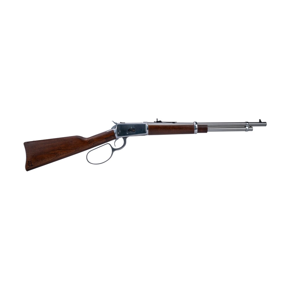 heritage mfg h92045189 92 ranch hand 45 colt (long colt) 8rd 18" stainless polished barrel, stainless polished receiver, fixed hardwood stock Heritage Mfg H92045189 92 Ranch Hand 45 Colt (Long Colt) 8rd 18" Stainless Polished Sports South item 166882