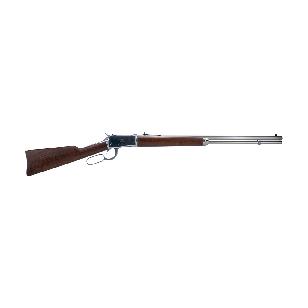 heritage mfg h9235724f9 92 38 special +p/357 mag 12rd 24" stainless polished octagon barrel, stainless polished receiver, fixed hardwood stock Heritage Mfg H9235724F9 92 38 Special +P/357 Mag 12rd 24" Stainless Polished Octagon Sports South item 166892