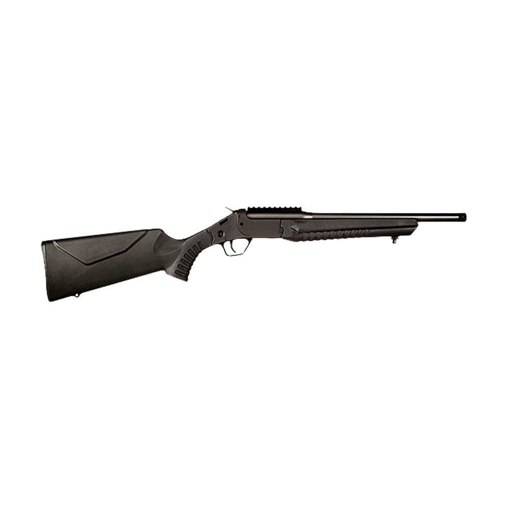 rossi lwc86obbk lwc 8.6 blackout 1rd 16.50" black oxide threaded barrel, black picatinny rail steel receiver, black fixed synthetic stock Rossi LWC86OBBK LWC 8.6 Blackout 1rd 16.50" Black Oxide Threaded Sports South item 166910