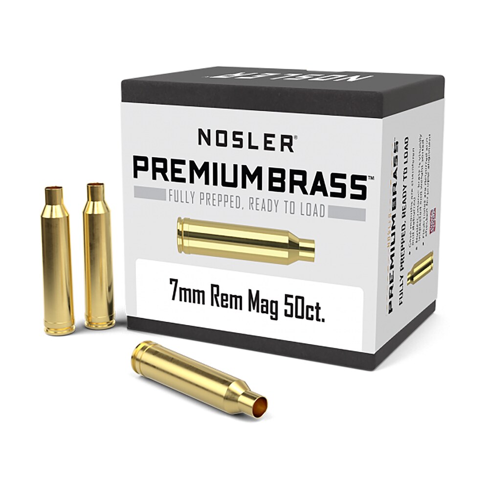 nosler 10185 premium brass unprimed cases 7mmremmag rifle brass 50/box Nosler 10185 Premium Brass Unprimed Cases 7mmRemMag Rifle Brass 50/Box Sports South item 16696