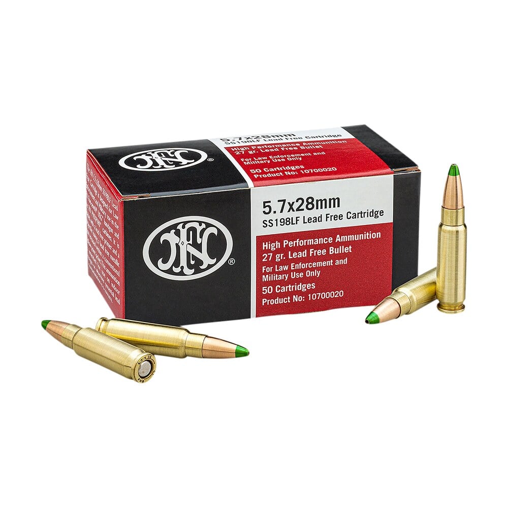 fn 10700020 high performance 5.7x28mm 27gr jacketed hollow point 50 per box/40 case FN 10700020 High Performance 5.7x28mm 27gr Jacketed Hollow Point 50 Per Box/40 Case Sports South item 166961