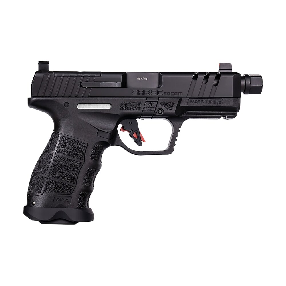 sar usa sar9csocombl sar9 c compact frame 9mm luger 21+1 4" black steel barrel, black steel optic ready/ported/serrated slide, black polymer frame w/picatinny rail, interchangeable backstrap grip SAR USA SAR9CSOCOMBL SAR9 C Compact Frame 9mm Luger 21+1 4" Black Steel Sports South item 167137