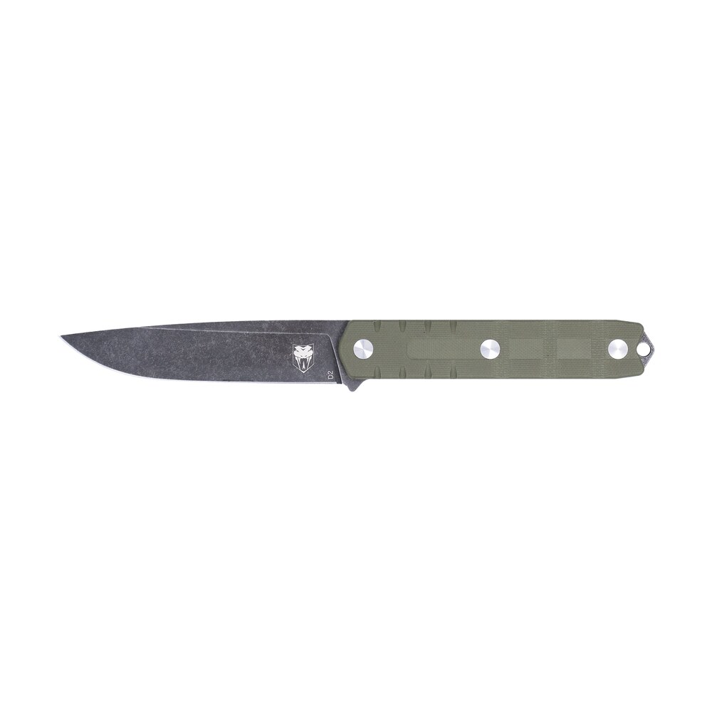 cobratec knives ctowodgdns outdoor warrior 4.50" fixed drop point plain stonewashed d2 steel blade, 4.75" od green textured g10 scales handle CobraTec Knives CTOWODGDNS Outdoor Warrior 4.50" Fixed Drop Point Plain Stonewashed D2 Steel Sports South item 167304