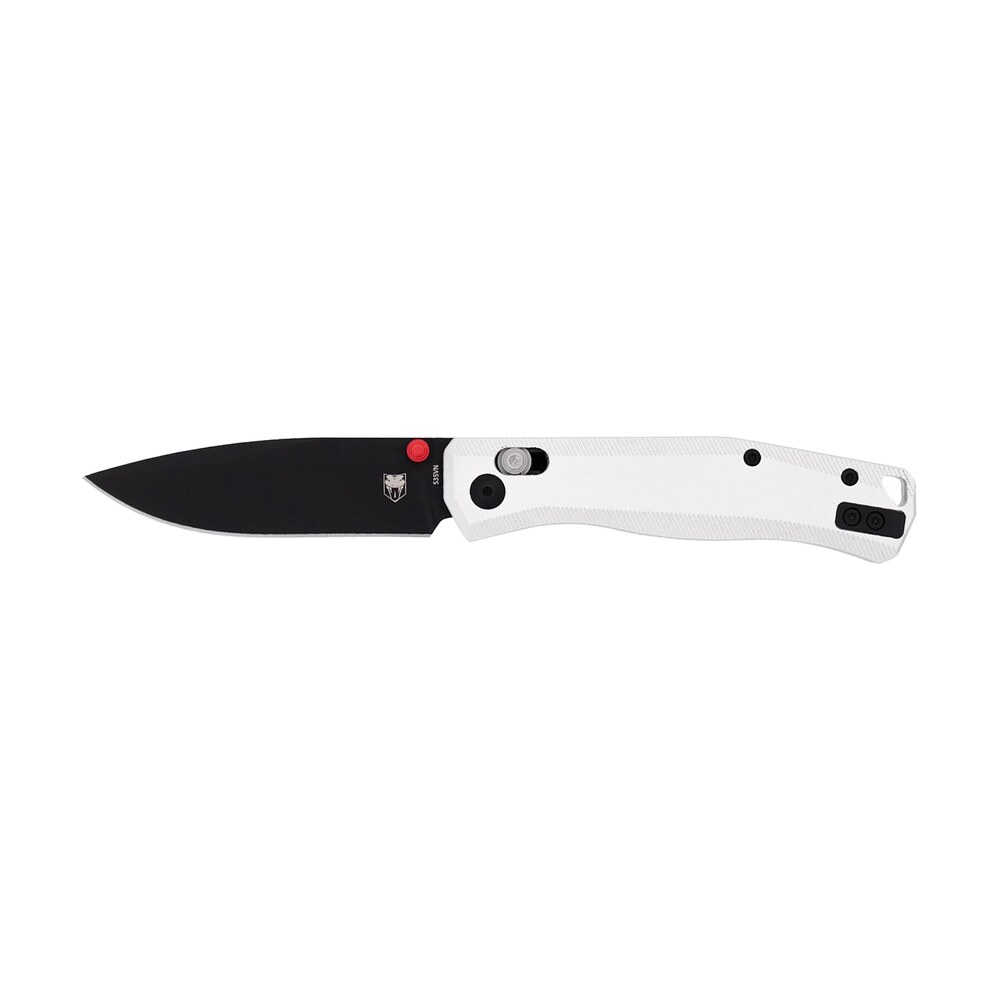 cobratec knives ctrgtsil regent edc 3.25" flip open plain black ticn s35vn blade, 4.25" silver aluminum handle CobraTec Knives CTRGTSIL Regent EDC 3.25" Flip Open Plain Black TiCN S35VN Blade, 4.25" Silver Sports South item 167309