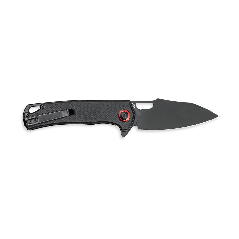 cobratec knives ctwolverinegrn wolverine 3.13" otf drop point plain black ticn d2 steel blade, 4.25" black textured g10 handle CobraTec Knives CTWOLVERINEGRN Wolverine 3.13" OTF Drop Point Plain Black TiCN D2 Steel Blade, Sports South item 167319