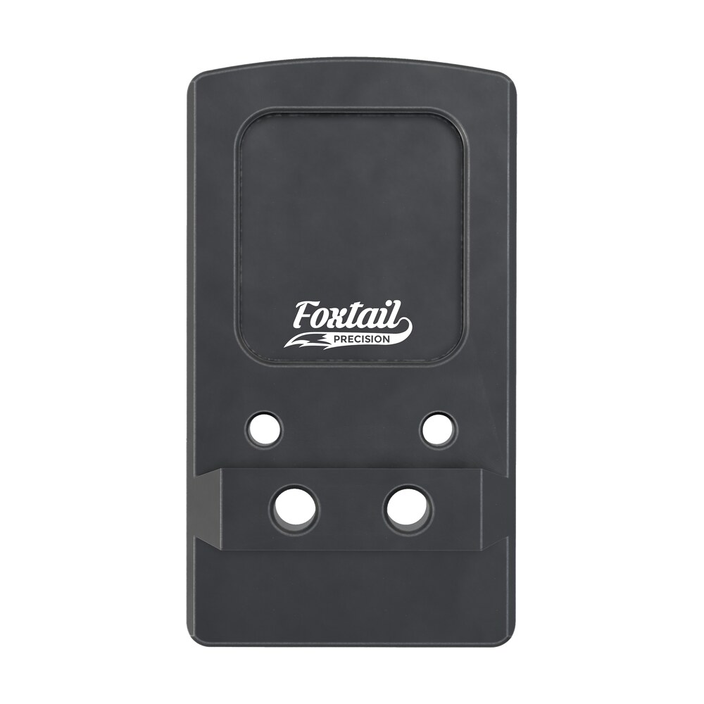 foxtail precision 100015 rear sight dovetail optic adapter plate for non mos glock black anodized glock non mos Foxtail Precision 100015 Rear Sight Dovetail Optic Adapter Plate for non MOS Glock Black Sports South item 167431