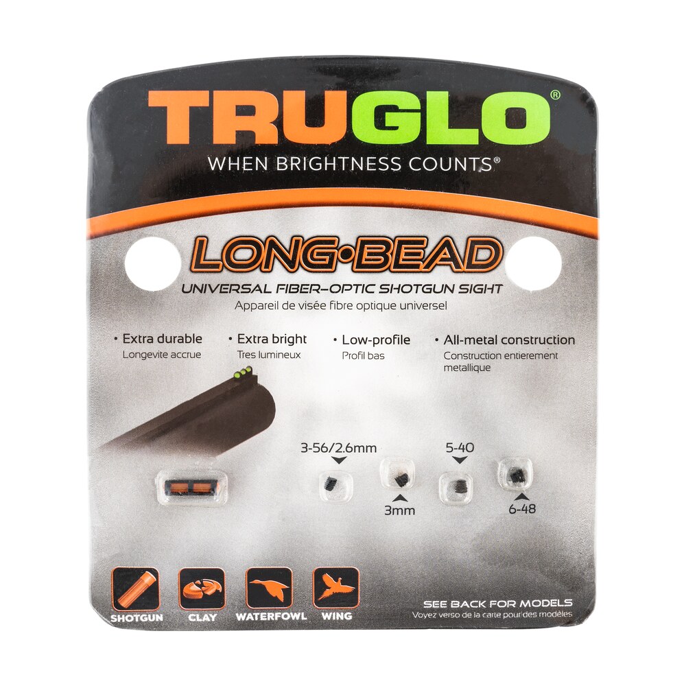 truglo tg947ur long bead metal universal shotgun red fiber optic black Truglo TG947UR Long Bead Metal Universal Shotgun Red Fiber Optic Black Sports South item 16751