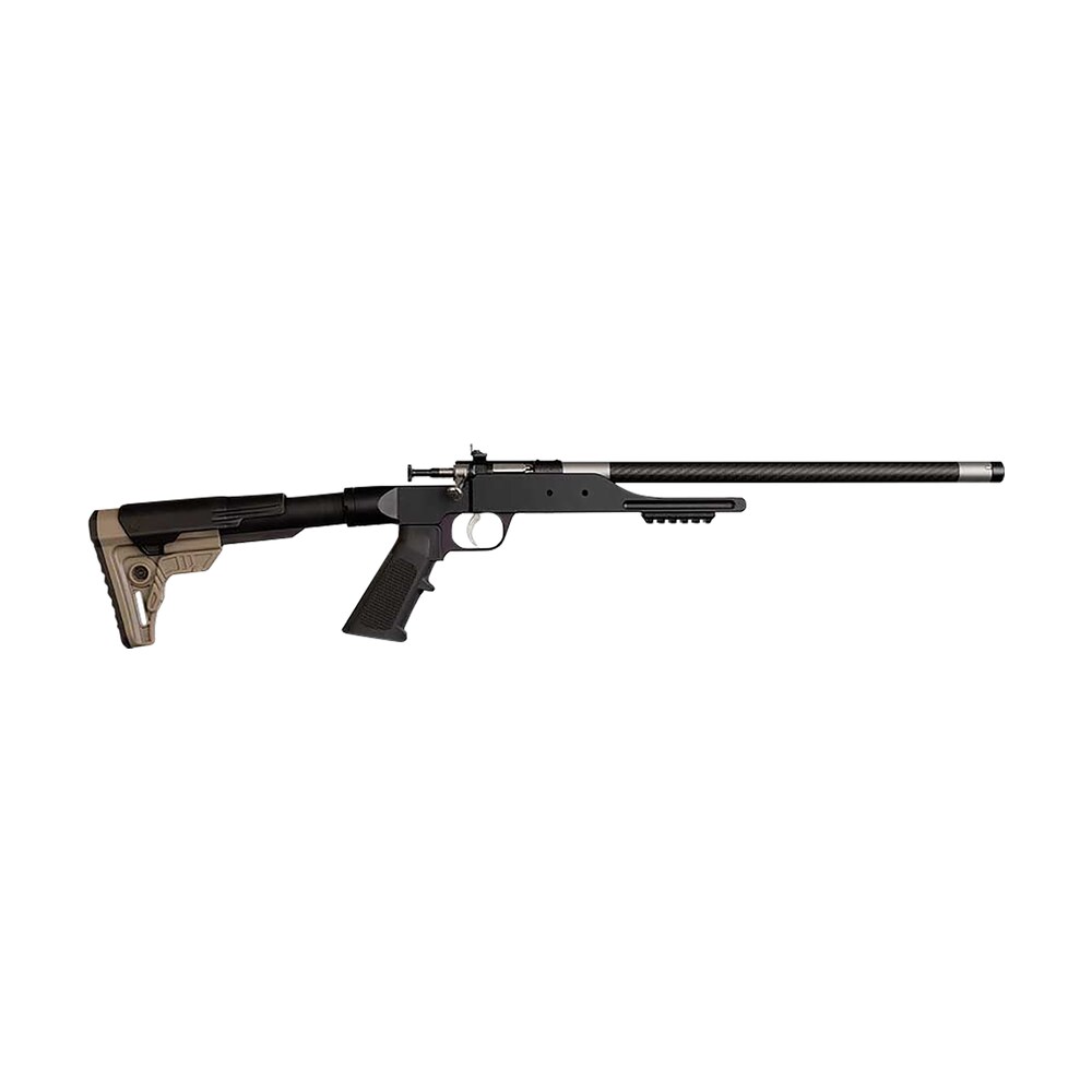 keystone ksa2185 precision 6061 22 lr single shot 16.12" carbon fiber threaded barrel, black anodized picatinny rail aluminum receiver, black/fde adj buffer tube style butt stock, right hand Keystone KSA2185 Precision 6061 22 LR Single Shot 16.12" Carbon Fiber Threaded Sports South item 167590
