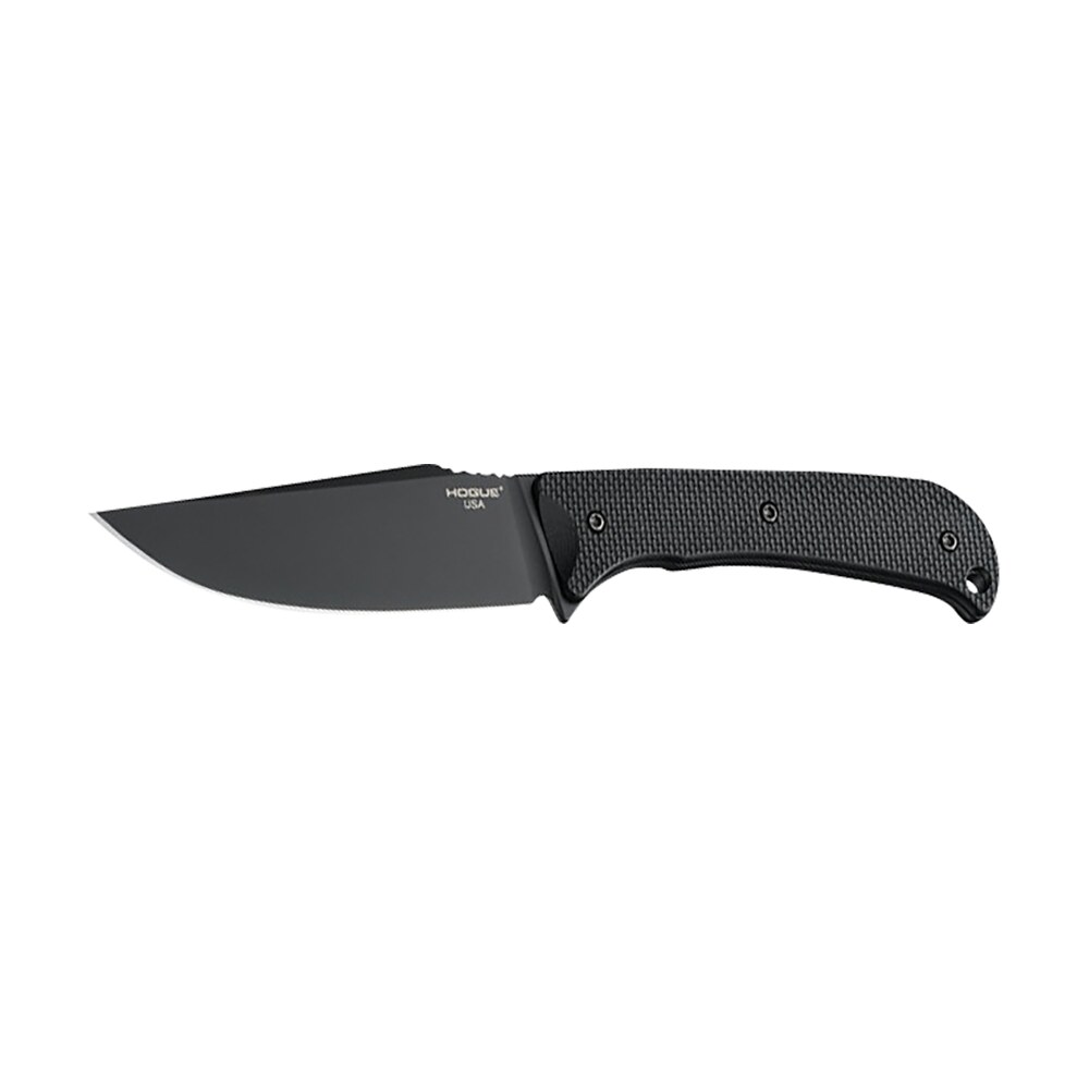 hogue 35854 extrak xl 3.90" fixed clip point plain black cerakote cpm m4 tool steel blade, black textured g10 scales handle Hogue 35854 Extrak XL 3.90" Fixed Clip Point Plain Black Cerakote CPM M4 Tool Steel Blade, Sports South item 167666