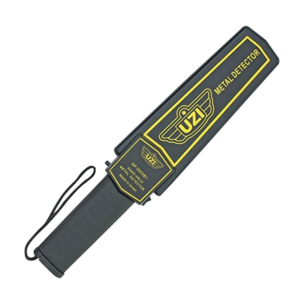 uzi accessories uzihhsc1 handheld metal detector black/yellow high impact plastic features led light Uzi Accessories UZIHHSC1 Handheld Metal Detector Black/Yellow High-Impact Plastic Features LED Sports South item 167700