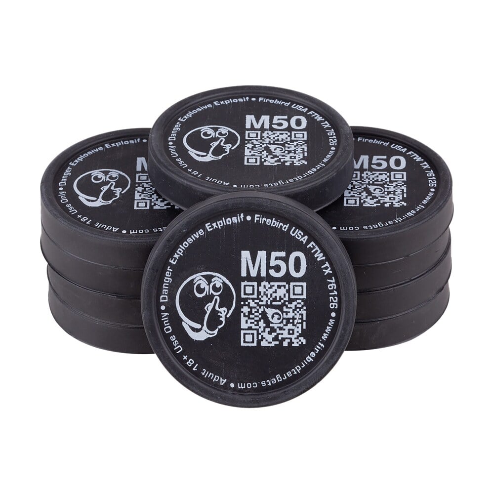 firebird usa m50 moderated moving trajectory/static universal firearm low noise 50mm/ 10 pack Firebird USA M50 Moderated Moving Trajectory/Static Universal Firearm Low Noise 50mm/ 10 Pack Sports South item 167784