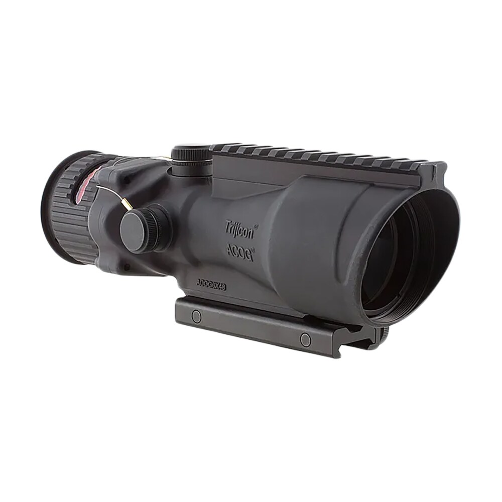 trijicon 100005 acog w/ta75 mount matte black 6x48mm illuminated red horseshoe/dot 308 bac reticle Trijicon 100005 ACOG w/TA75 Mount Matte Black 6x48mm Illuminated Red Horseshoe/Dot 308 BAC Sports South item 167914