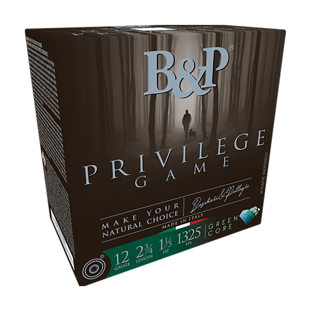 b&p ammunition 12b15pg7 privilege game 12gauge 2.75" 1 1/5oz 7.5shot 25 per box/10 case B&p Ammunition 12B15PG7 Privilege Game 12Gauge 2.75" 1 1/5oz 7.5Shot 25 Per Box/10 Case Sports South item 167978