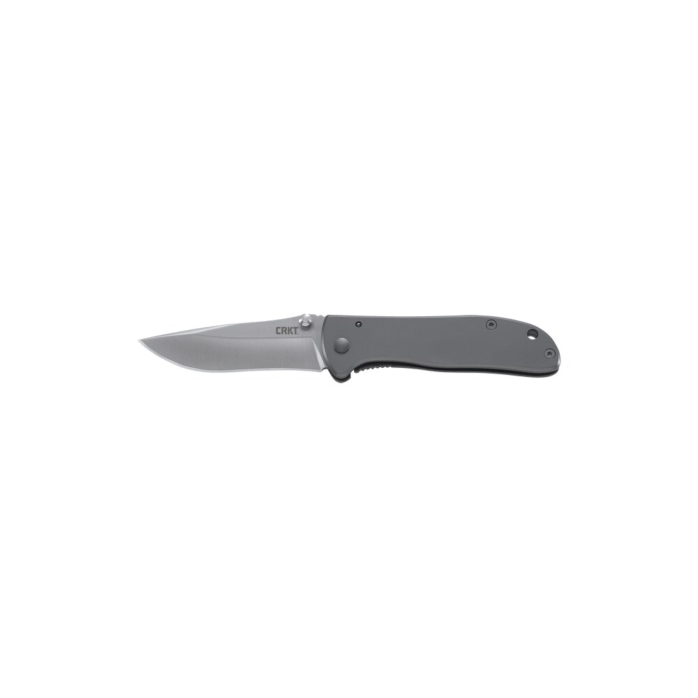 crkt 6450s drifter edc 2.88" folding drop point plain satin 8cr14mov ss blade, silver stainless steel handle CRKT 6450S Drifter EDC 2.88" Folding Drop Point Plain Satin 8Cr14MoV SS Blade, Silver Stainless Sports South item 168104