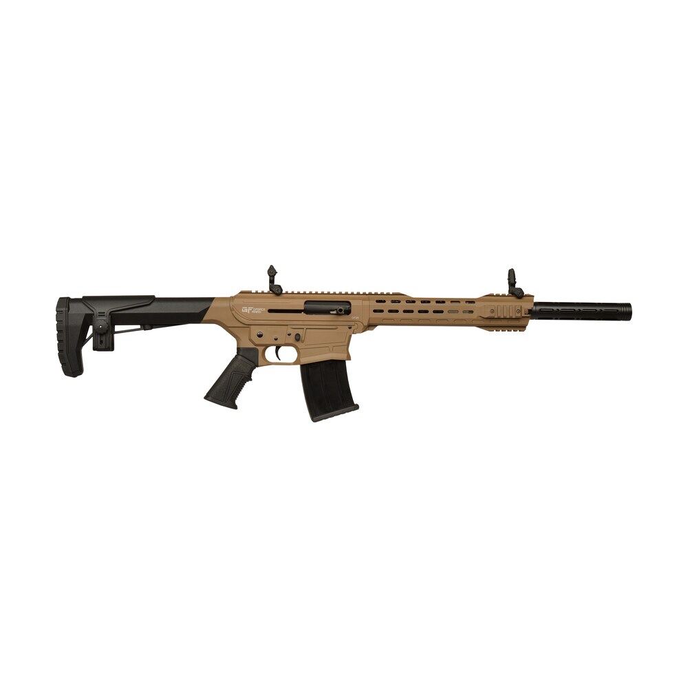 gforce arms gf2512fde gf25 12 gauge semi auto 3" 5+1 20" flat dark earth cerakote threaded barrel flat dark earth cerakote receiver, black synthetic stock Gforce Arms GF2512FDE GF25 12 Gauge Semi-Auto 3" 5+1 20" Flat Dark Earth Cerakote Threaded Sports South item 168483
