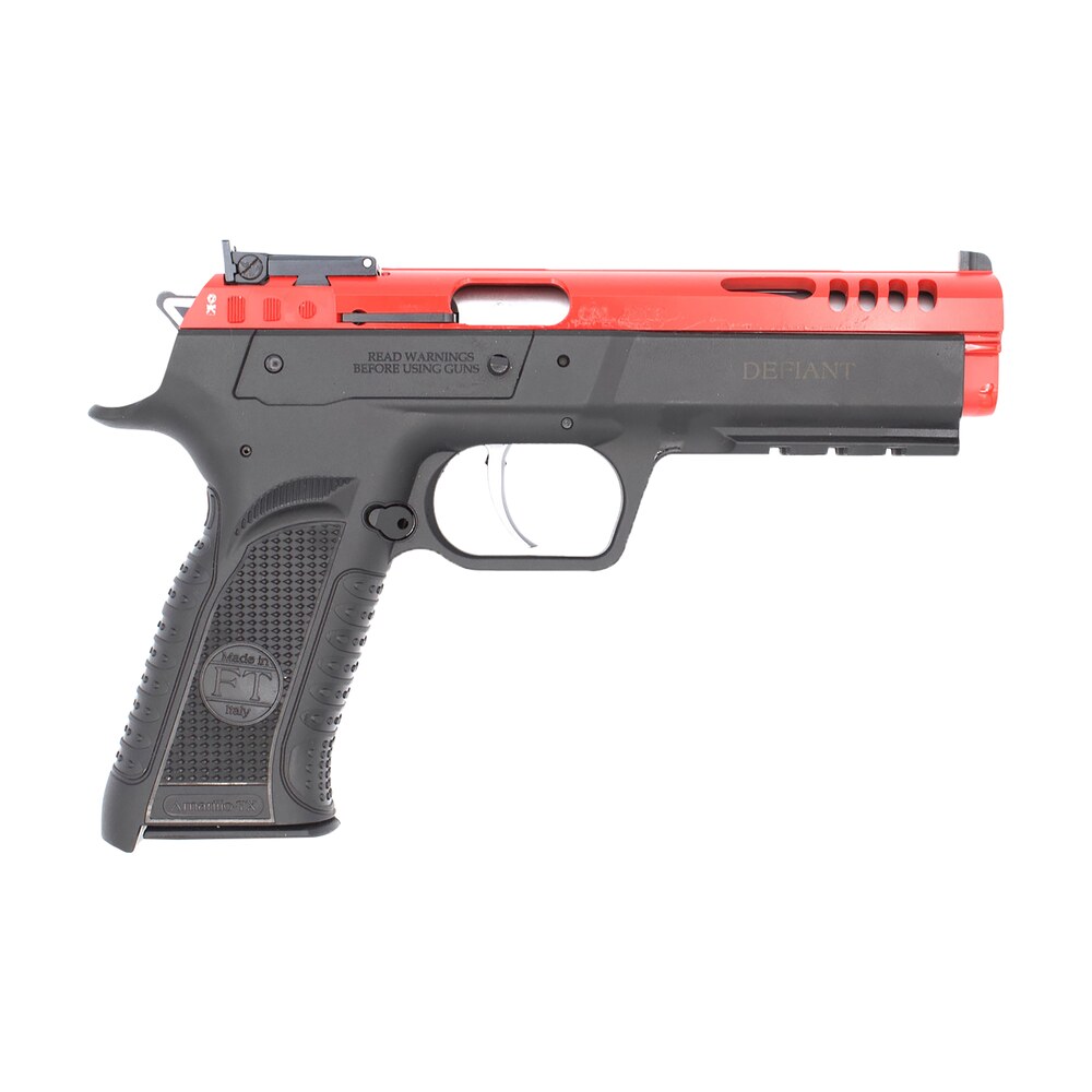 tanfoglio tfforce22 force 22 lr 10+1 4.40" stainless steel barrel, red ported slide, black polymer frame w/beavertail & picatinny rail, black textured grip Tanfoglio TFFORCE22 Force 22 LR 10+1 4.40" Stainless Steel Sports South item 168562