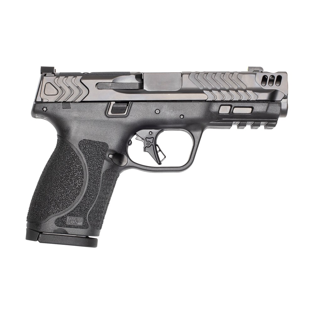 smith & wesson 13989 m&p9 2.0 compact frame 9mm 15+1 4.22" stainless armornite gray stainless steel slide black textured grip Smith & Wesson 13989 M&P9 2.0 Compact Frame 9mm 15+1 4.22" Stainless Armornite Gray Sports South item 168573