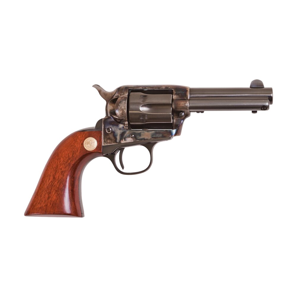 cimarron ca990 model p jr dual cylinder 32 h&r mag/32 20 win 6 shot 3.50" blued steel barrel, blued cylinder, color case hardened steel frame, wood grip, exposed hammer Cimarron CA990 Model P Jr Dual Cylinder 32 H&R Mag/32-20 Win 6 Shot 3.50" Blued Steel Sports South item 168596