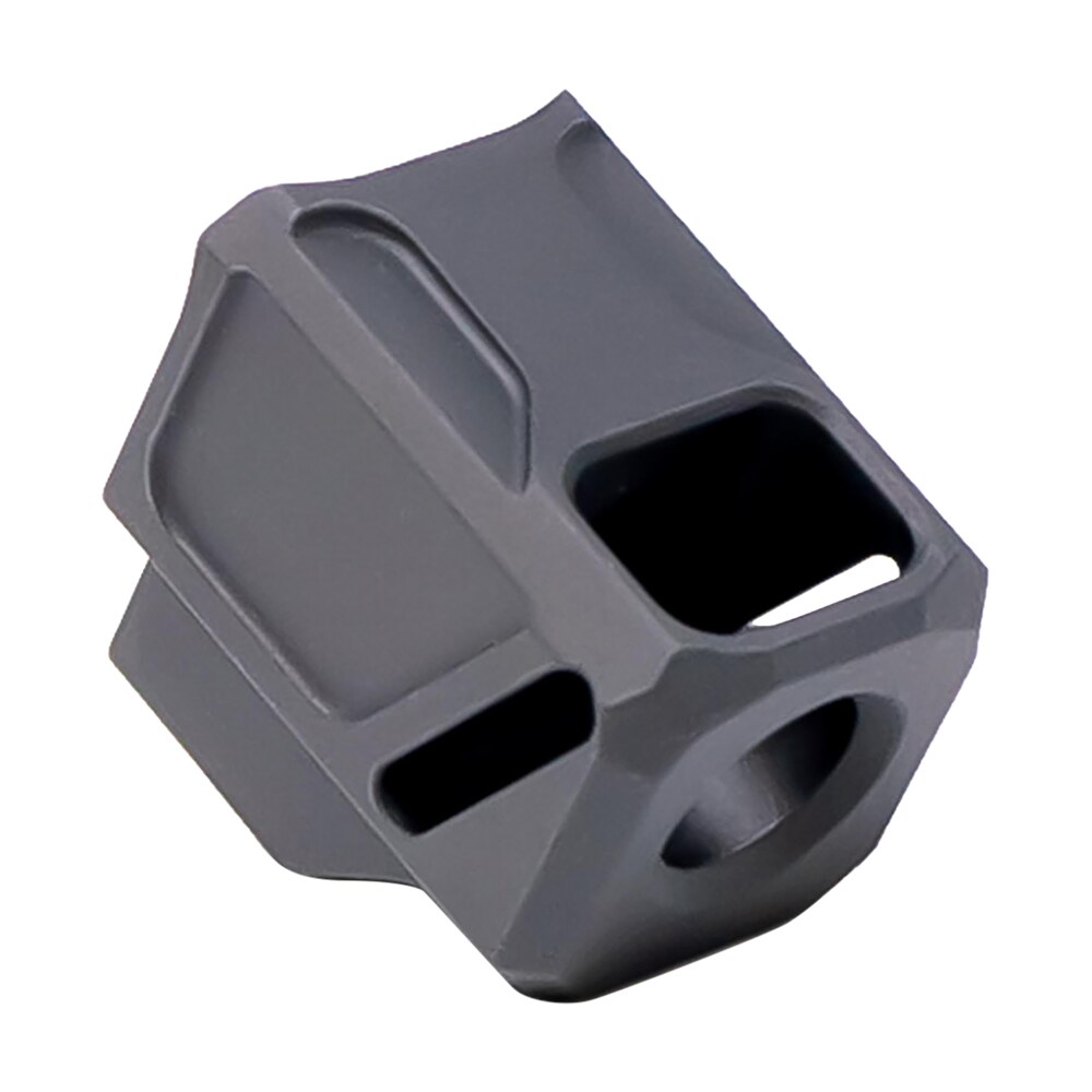 faxon firearms ffpacompssg02 exos 533 compensator black nitride 6061 aluminum 1/2"x28 threads 1.218" oal compatible w/ glock 43x/48 Faxon Firearms FFPACOMPSSG02 EXOS-533 Compensator Black Nitride 6061 Aluminum 1/2"x28 Threads Sports South item 169236