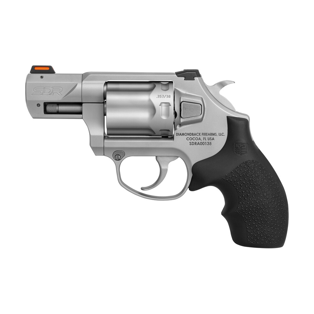 diamondback db0700s711 sdr small 357 mag/38 special +p 6 shot 2" glass bead stainless steel barrel, cylinder & frame, black hogue rubber grip, exposed hammer Diamondback DB0700S711 SDR Small 357 Mag/38 Special +P 6 Shot 2" Glass Bead Stainless Steel Sports South item 169324