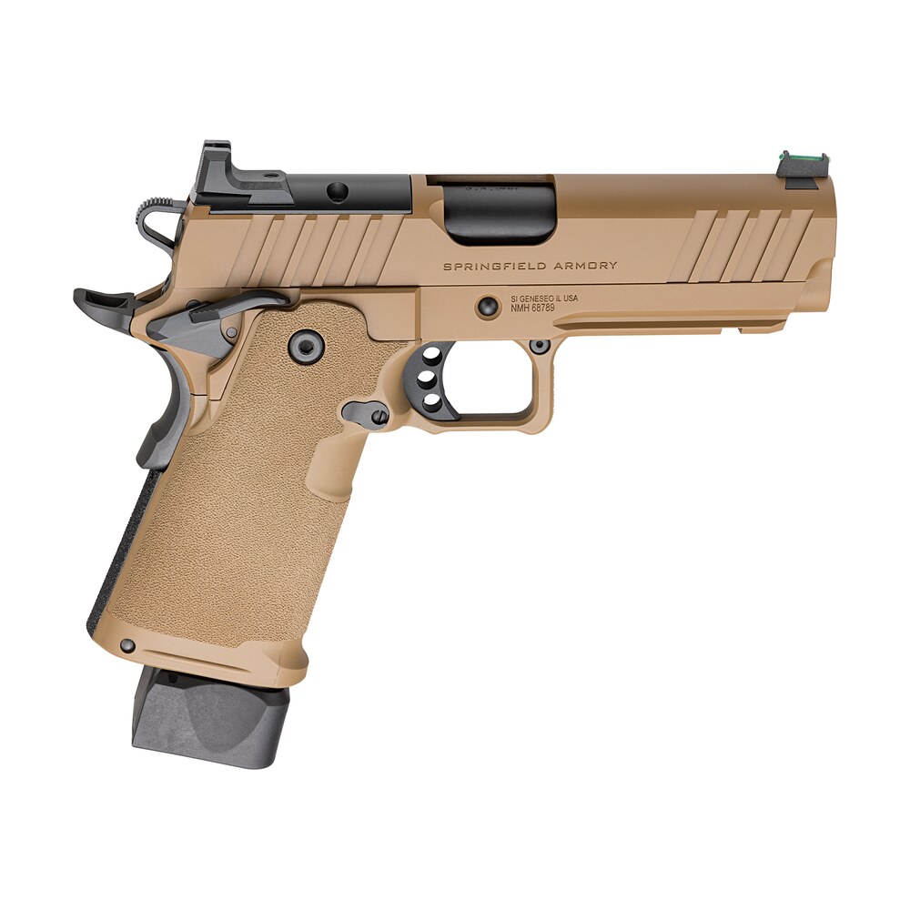 springfield armory ph9117aoscb 1911 ds prodigy 9mm 20+1 17+1 4.25" coyote brown cerakote optic ready carbon steel slide polymer grip Springfield Armory PH9117AOSCB 1911 DS Prodigy 9mm 20+1 17+1 4.25" Coyote Brown Cerakote Optic Sports South item 169440