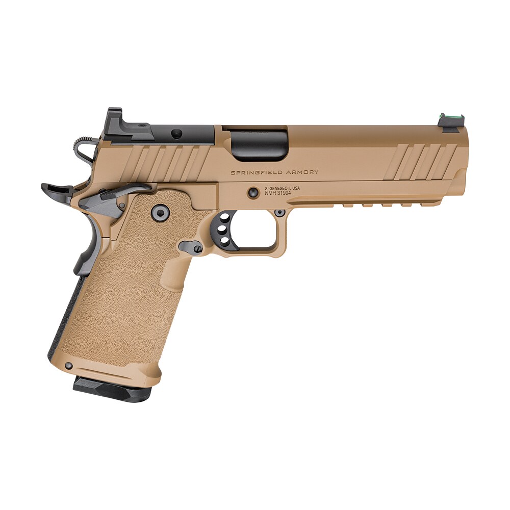springfield armory ph9119aoscblc 1911 ds prodigy 9mm 10+1 5" coyote brown cerakote optic ready carbon steel slide polymer grip Springfield Armory PH9119AOSCBLC 1911 DS Prodigy 9mm 10+1 5" Coyote Brown Cerakote Optic Ready Sports South item 169443