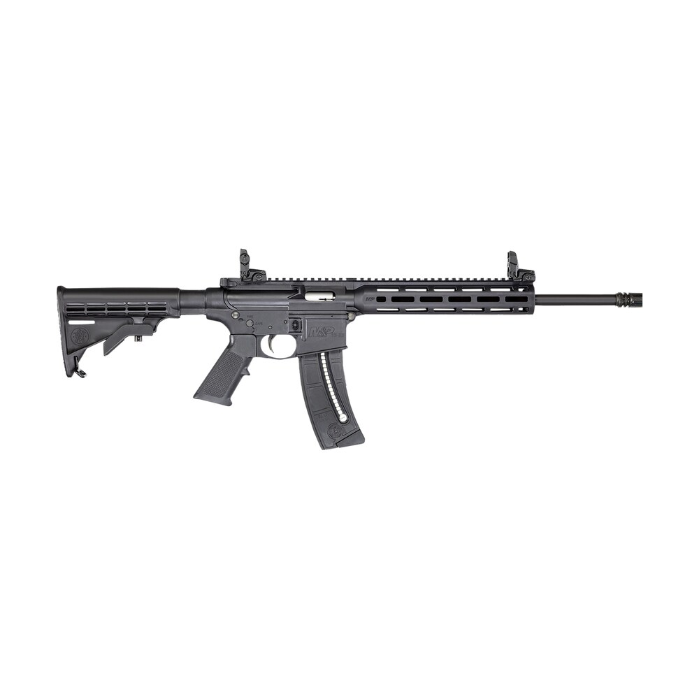 smith & wesson 14375 m&p15 22 sport bundle .22 lr 25+1 16.50" black threaded barrel polymer receiver black handguard grip Smith & Wesson 14375 M&P15-22 Sport Bundle .22 LR 25+1 16.50" Black Threaded Barrel Sports South item 169444