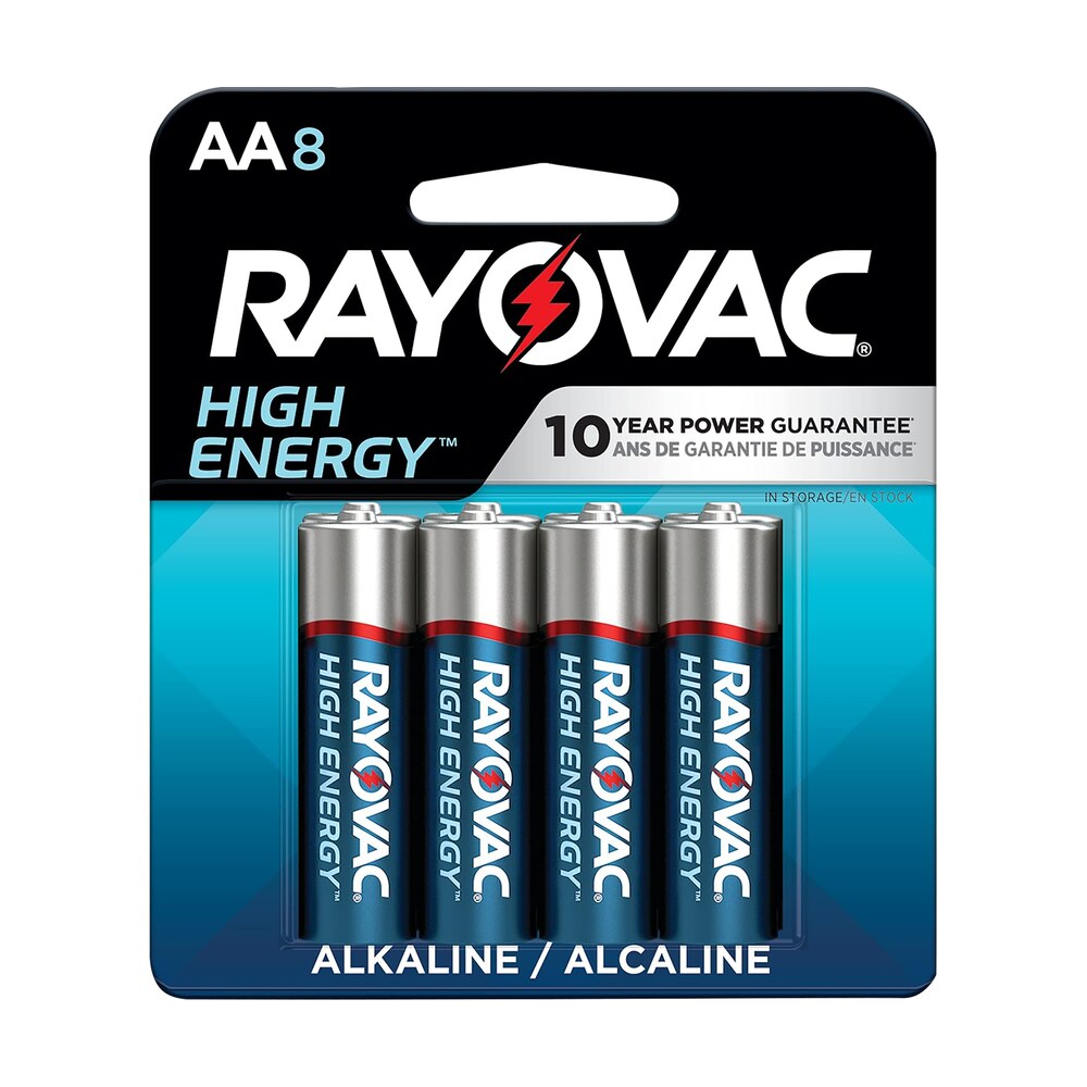rayovac 8158t03 aa batteries 1.5 volts alkaline 2,700 mah pkg of 8 Rayovac 8158T03 AA Batteries 1.5 Volts Alkaline 2,700 mAh Pkg of 8 Sports South item 169593