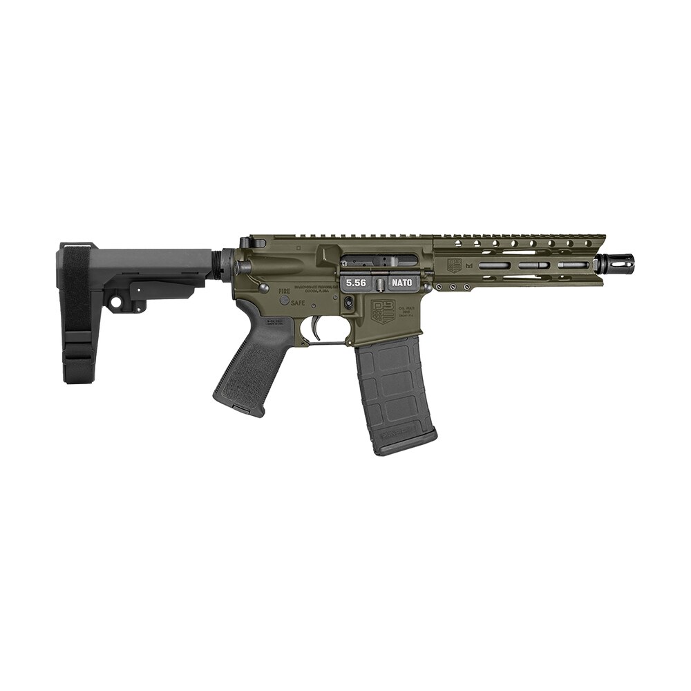 diamondback db1913k101 db15 5.56 nato 30+1 7" black nitride heavy threaded barrel, od green cerakote picatinny rail aluminum receiver, 6" m lok handguard, sb tactical brace & black magpul moe grip Diamondback DB1913K101 DB15 5.56 NATO 30+1 7" Black Nitride Heavy Threaded Sports South item 169609