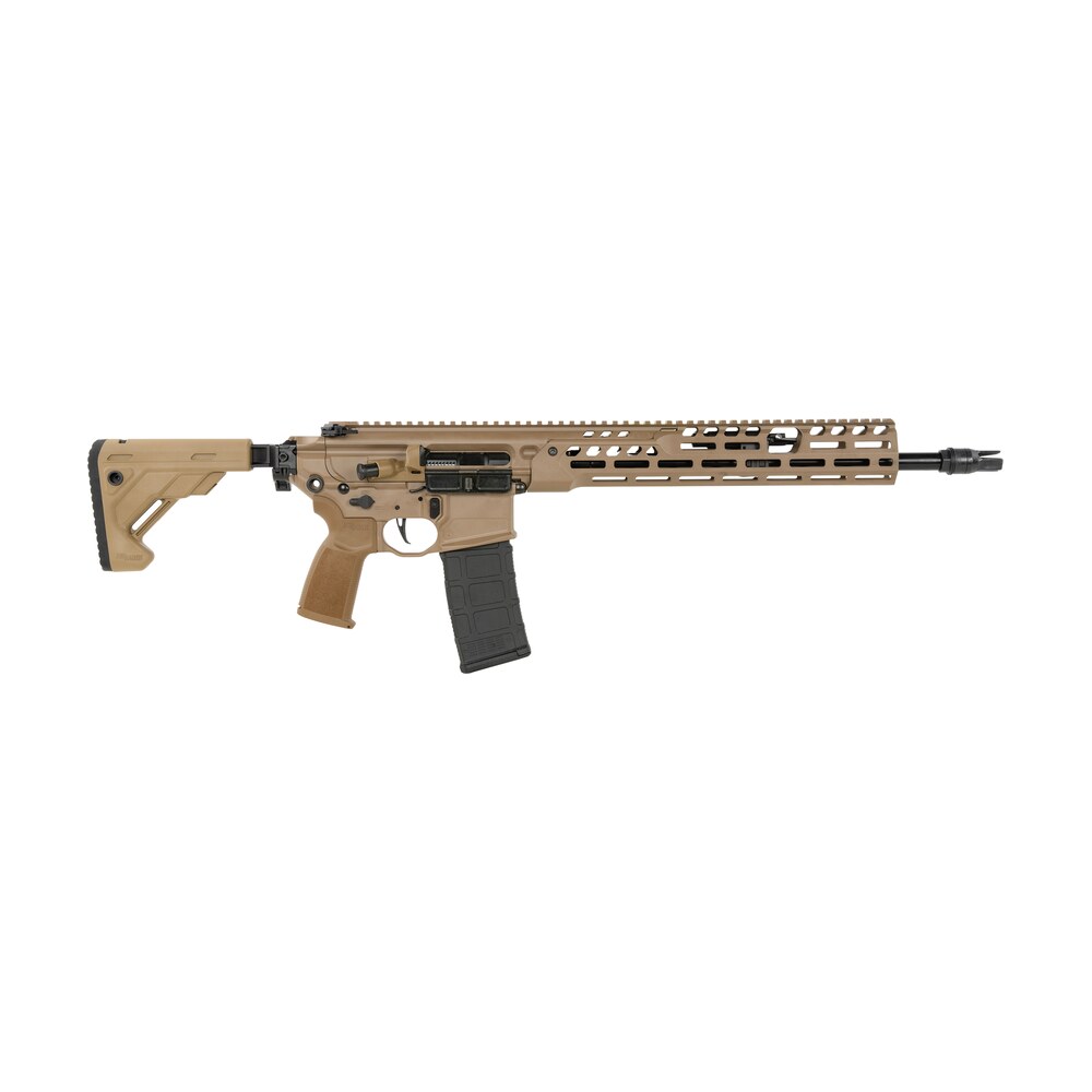 sig sauer rmcx556n16bir mcx spear lt 5.56 nato 30rd 16" black fnc flat dark earth aluminum stock Sig Sauer RMCX556N16BIR MCX Spear LT 5.56 NATO 30rd 16" Black FNC Flat Dark Earth Aluminum Sports South item 169682