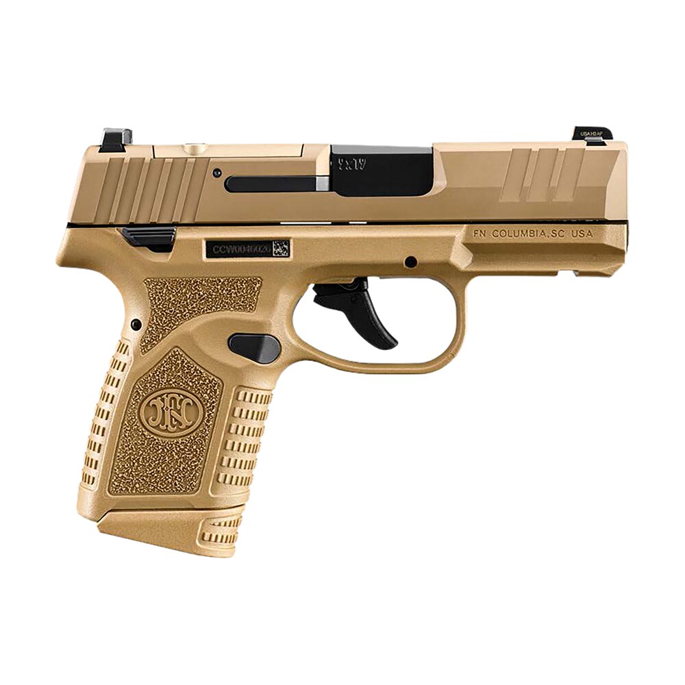 fn 66101419 reflex mrd 9mm luger 15+1 11+1 3.30" micro compact frame flat dark earth pvd optic ready/serrated steel slide w/picatinny rail stippled grip ambidextrous FN 66101419 Reflex MRD 9mm Luger 15+1 11+1 3.30" Micro-Compact Frame Flat Dark Earth PVD Optic Sports South item 169901