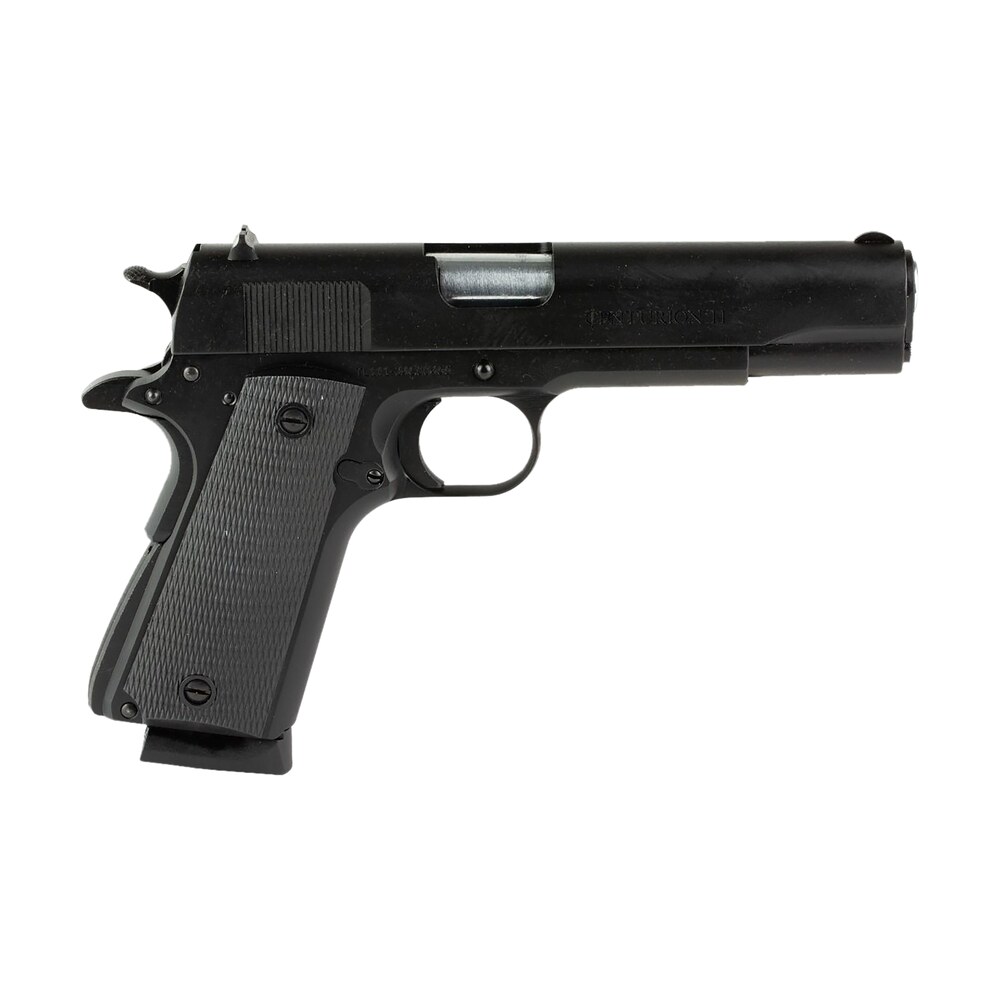 century arms hg9402n centurion 11 45 acp 8+1 5.01" black steel barrel, black nitride serrated steel slide, black grip Century Arms HG9402N Centurion 11 45 ACP 8+1 5.01" Black Steel Sports South item 169914