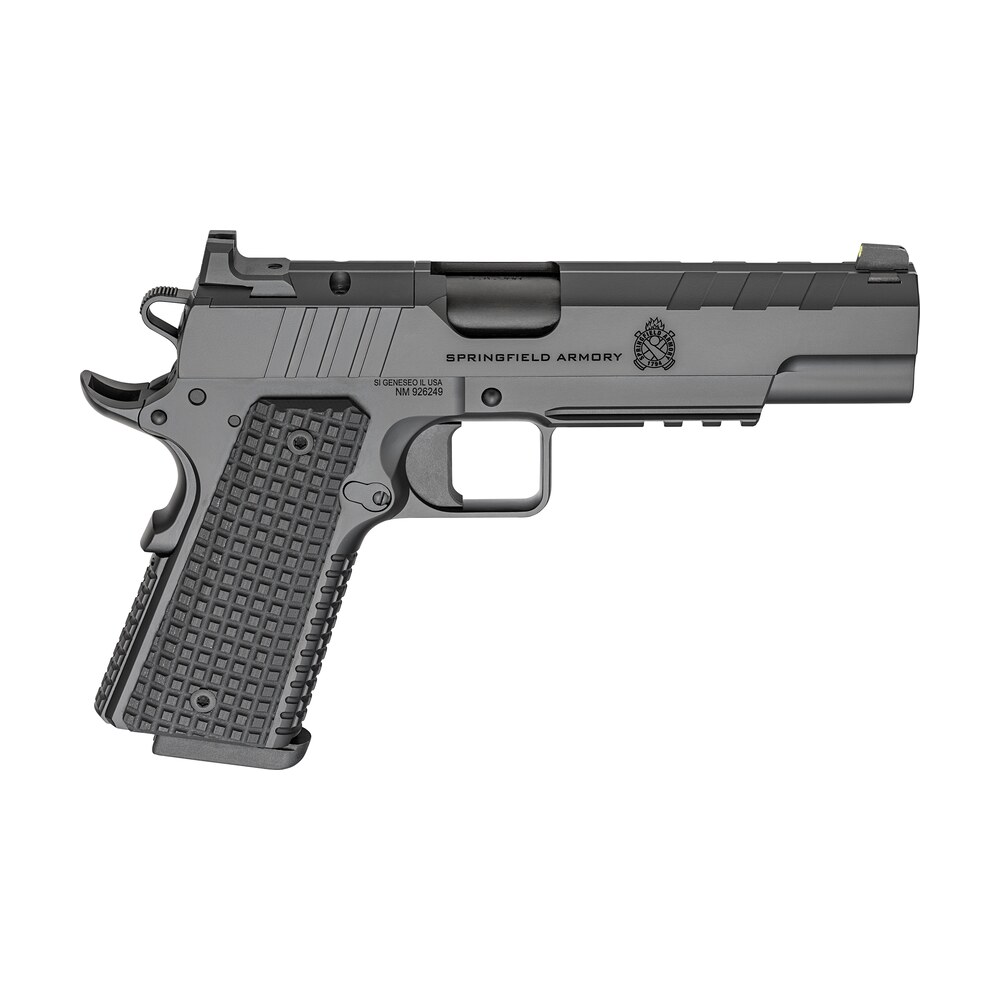 springfield armory px9229laos 1911 emissary 9mm 9+1 5" stainless steel barrel optic ready black carbon steel slide vz grips thin line g10 grip Springfield Armory PX9229LAOS 1911 Emissary 9mm 9+1 5" Stainless Steel Barrel Optic Ready Black Sports South item 170066