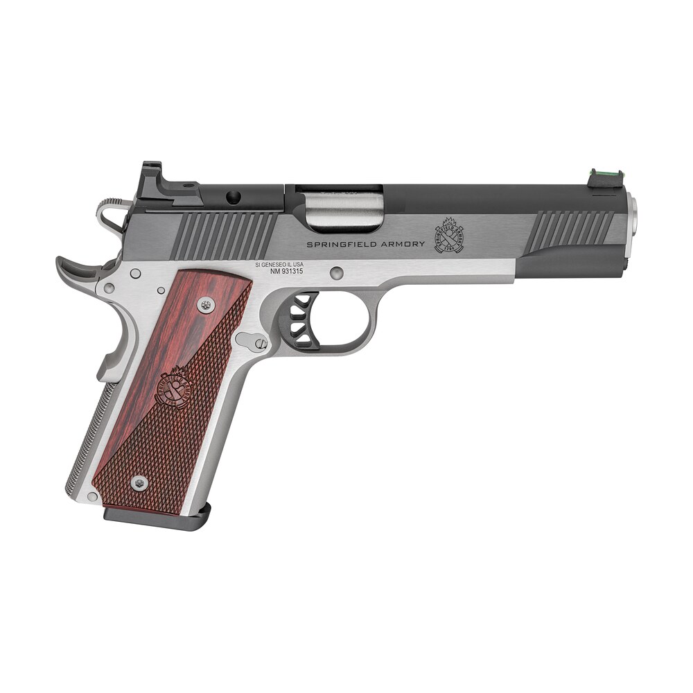 springfield armory px9119laos 1911 ronin 9mm 9+1 5" stainless steel barrel optic ready blued slide crossed cannons checkered grip Springfield Armory PX9119LAOS 1911 Ronin 9mm 9+1 5" Stainless Steel Barrel Optic Ready Blued Sports South item 170070