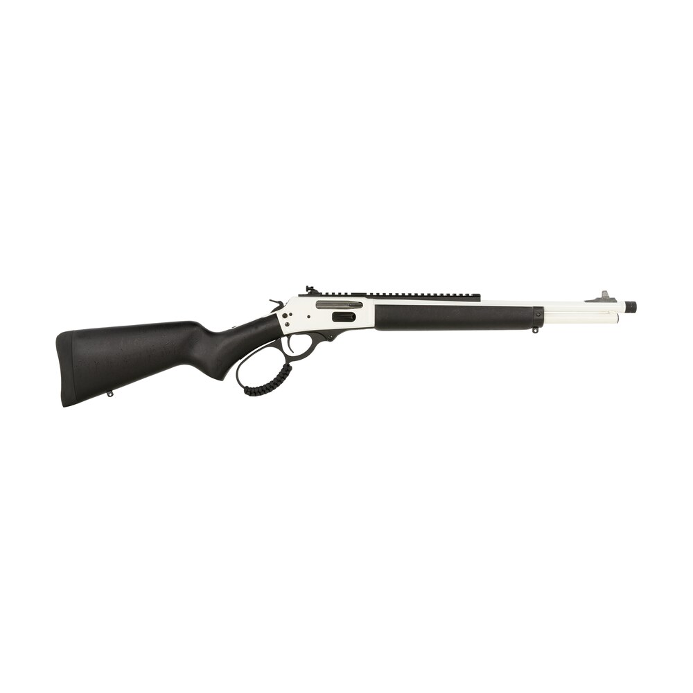 rossi 95303016w r95 trapper 30 30 win 5+1 16.50" white cerakote threaded barrel, white cerakote picatinny rail stainless steel receiver, fixed black polymer stock Rossi 95303016W R95 Trapper 30-30 Win 5+1 16.50" White Cerakote Threaded Sports South item 170100