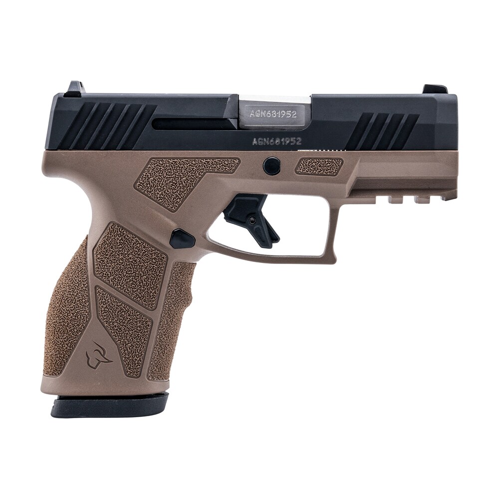 taurus 1 gx2931b gx2 9mm luger 13+1 3.37" matte stainless steel barrel, matte black serrated stainless steel slide, brown polymer frame w/picatinny rail, polymer grip Taurus 1-GX2931B GX2 9mm Luger 13+1 3.37" Matte Stainless Steel Sports South item 170112